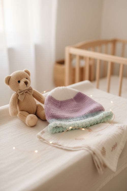 Baby Wool Knitted Hat Lifestyle