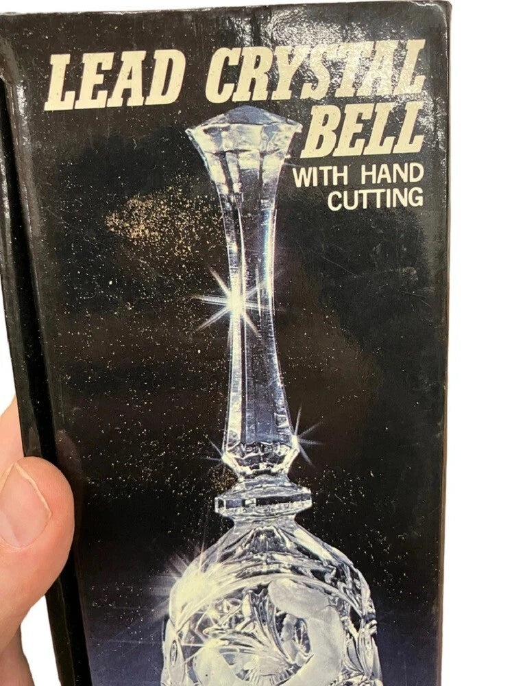 A clear cut-crystal bell 4