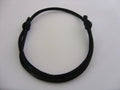 Black Waxed Cord Friendship Bracelet | Handmade Adjustable