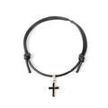 black cross cord bracelet
