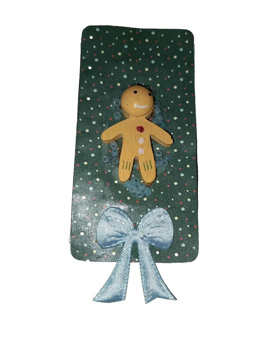 Christmas Gingerbread Man Bookmark #5 | Handmade Wooden | Stocking Filler Gift