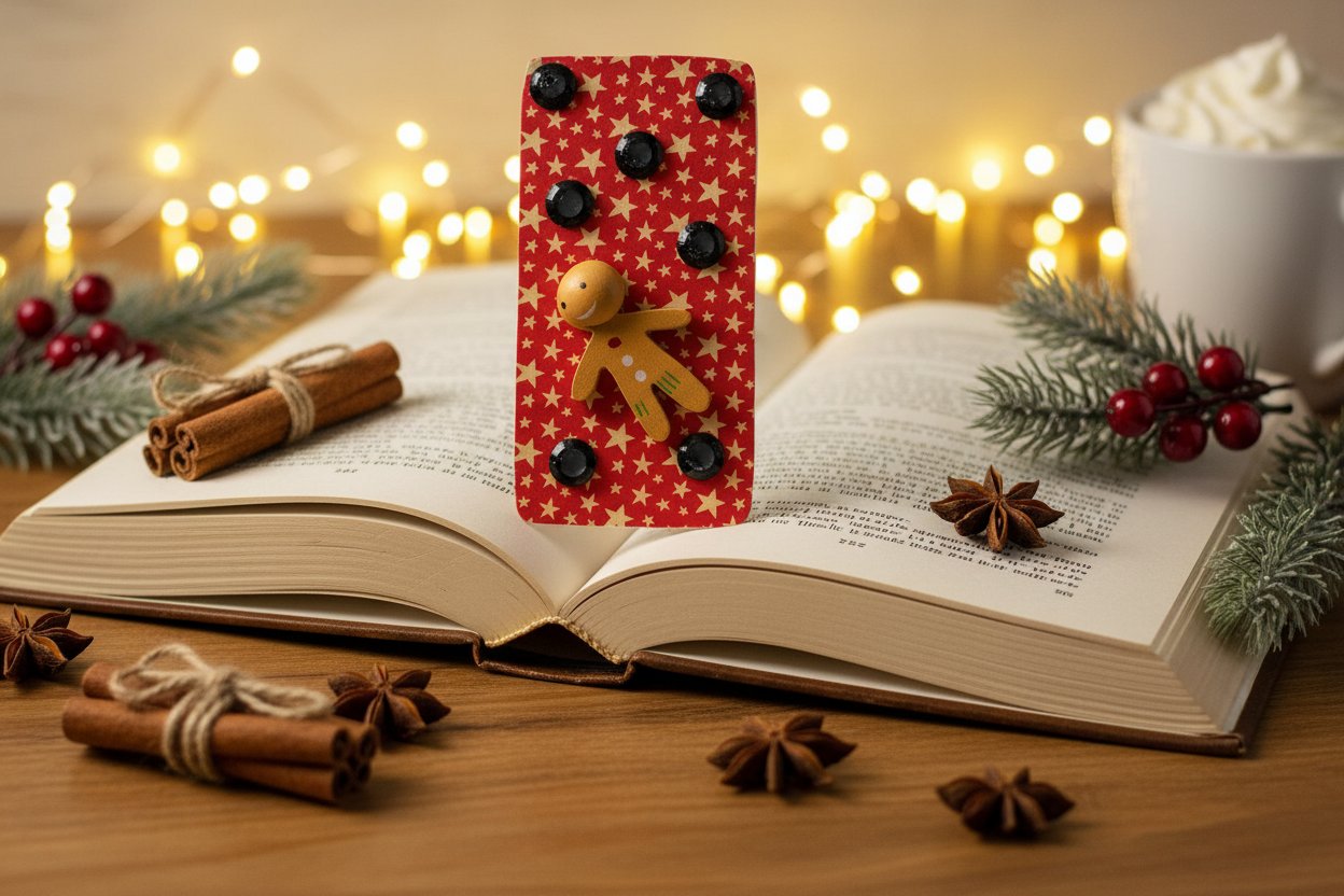 Christmas Gingerbread Man Bookmark #4 Lifestyle