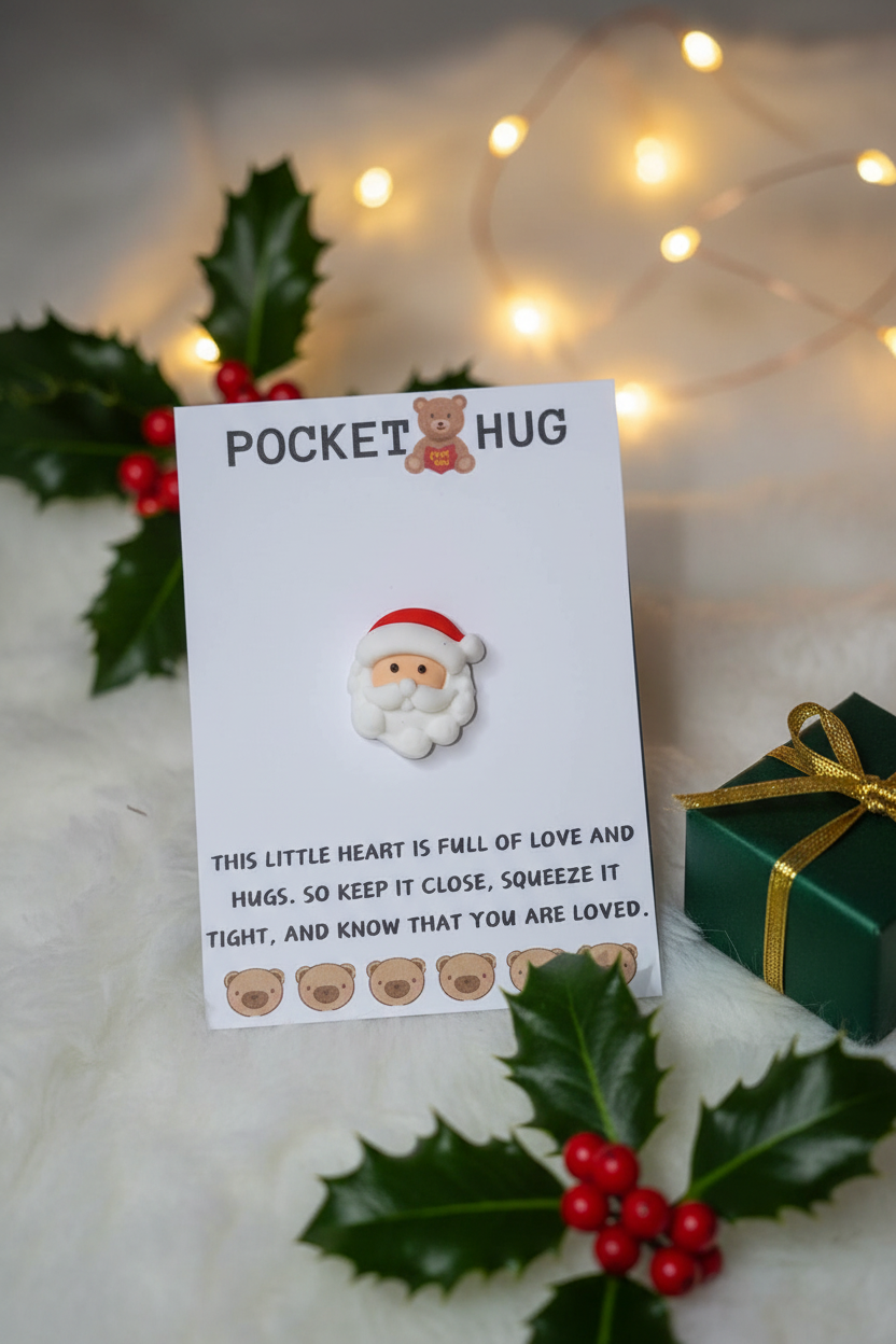 Christmas Santa Pocket Hug Lifestyle