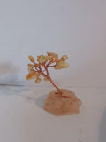 Handmade crystal citrine tree