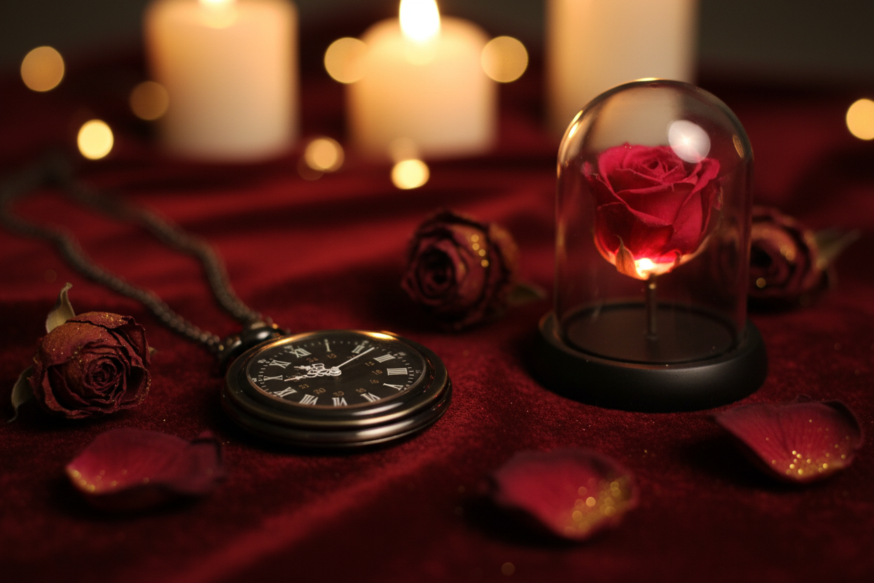 Enchanted Rose Necklace Watch Lifestyle