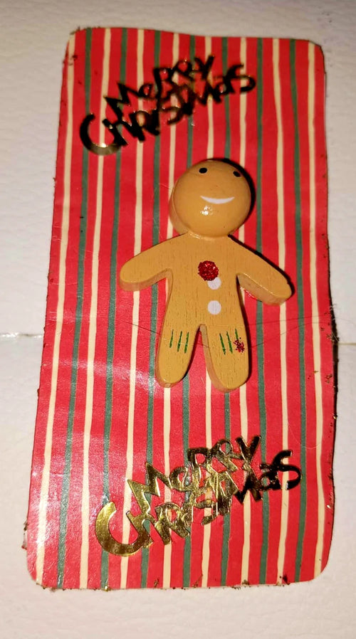 Christmas Gingerbread Man bookmark option 3