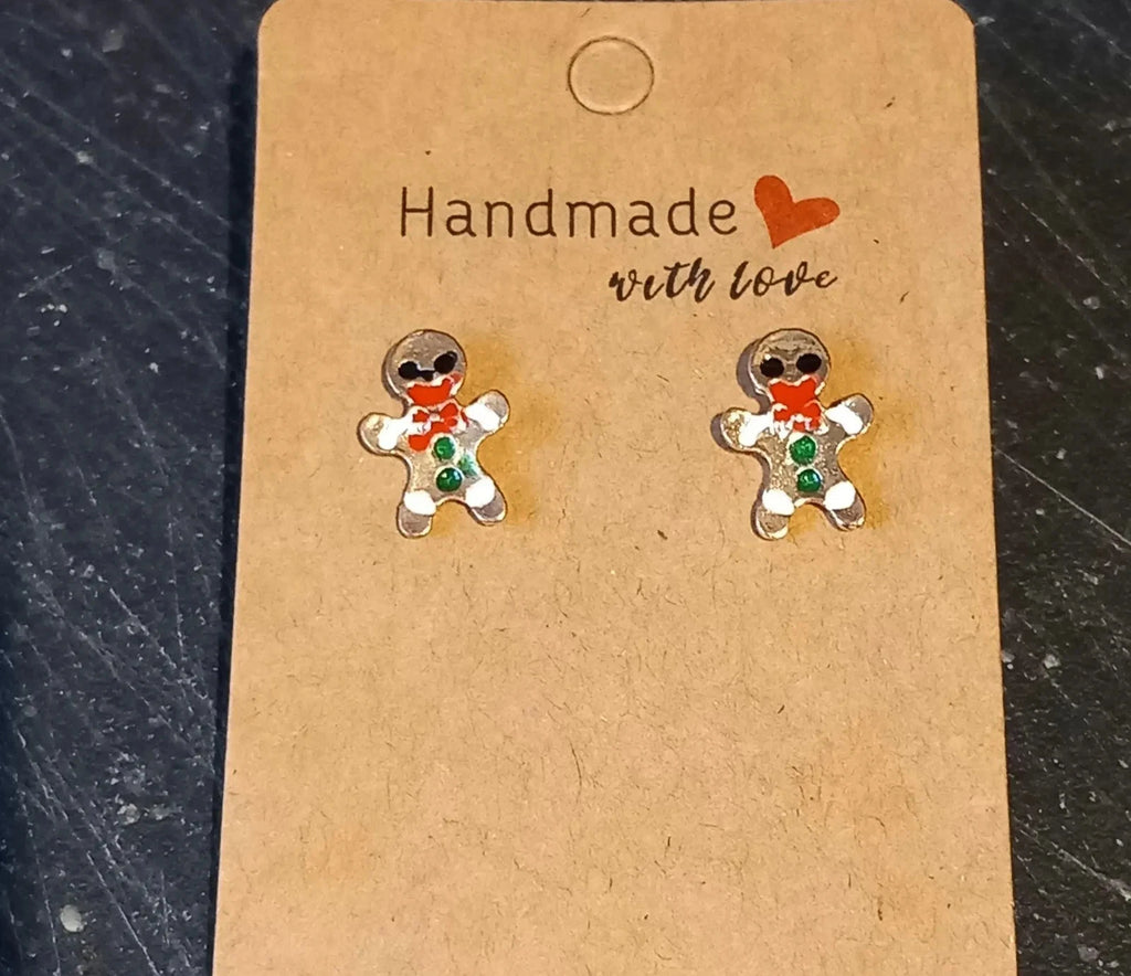 Christmas Gingerbread Man Earrings – Enamel | Gift for Her | Jewellery UK