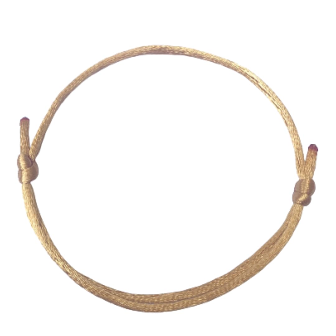 gold waxed cord friendship bracelet 2