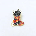 Gryffindor Cat pin with scarf
