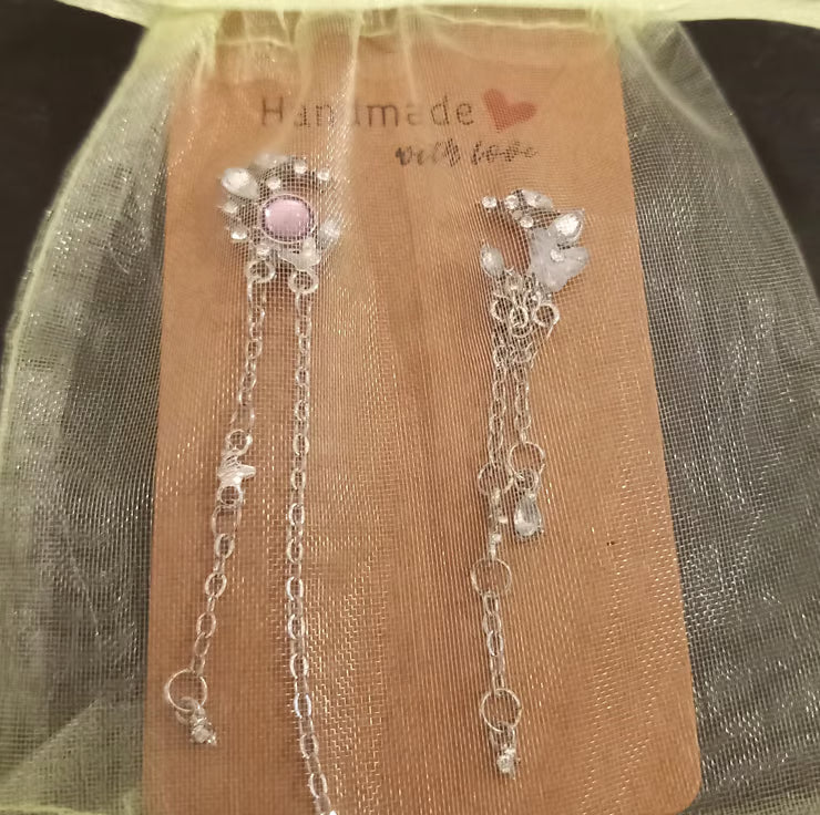 Moon earrings in a free gift bag