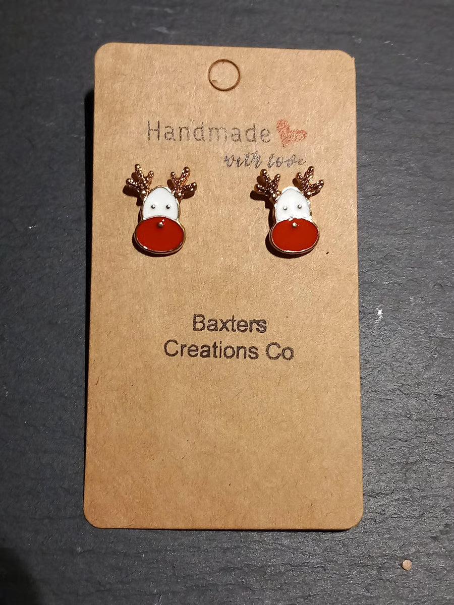 reindeer-shaped earrings 