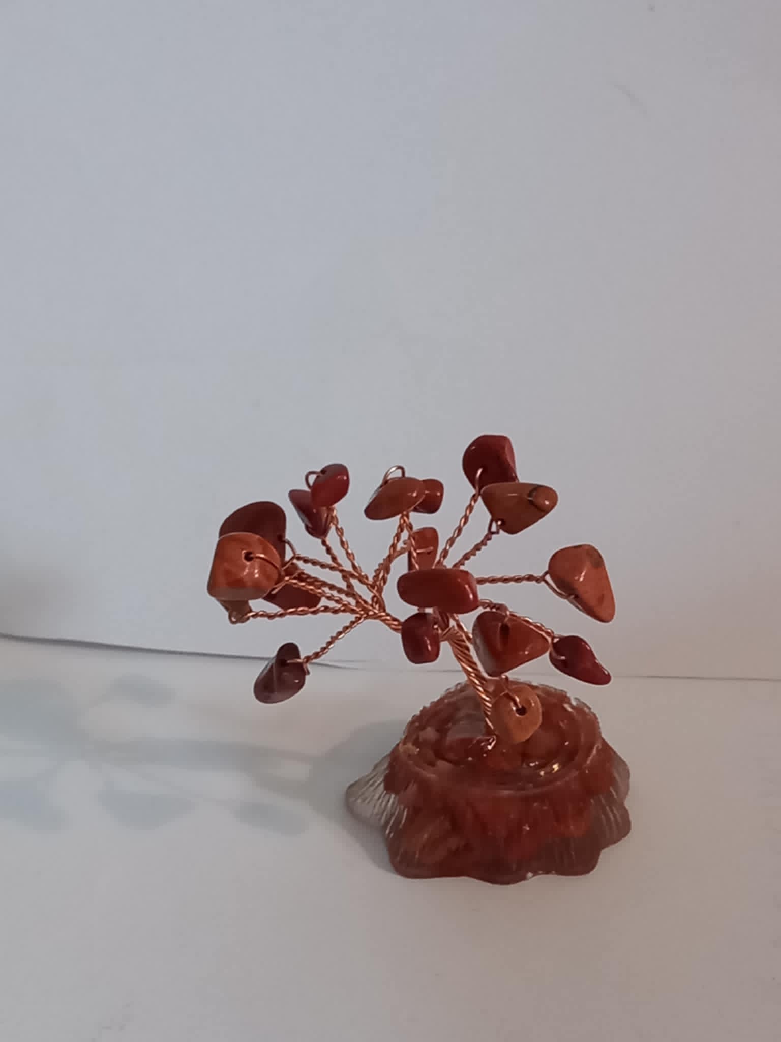 Handmade red jasper tree 2
