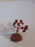 Handmade red jasper tree