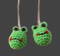 Frog dangly earrings