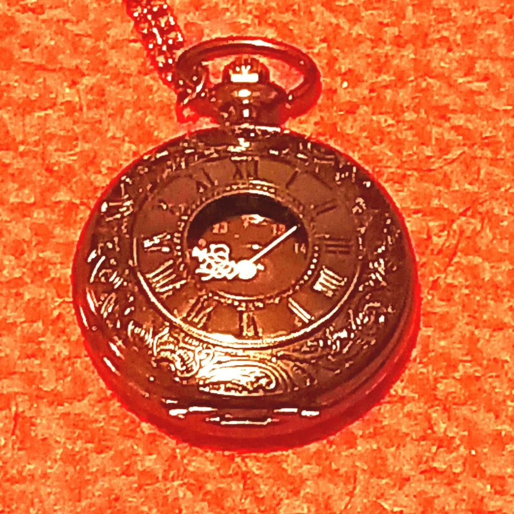 Necklace watch closed view