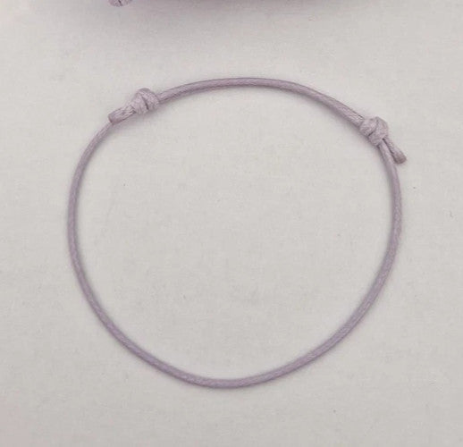 Purple cord bracelet
