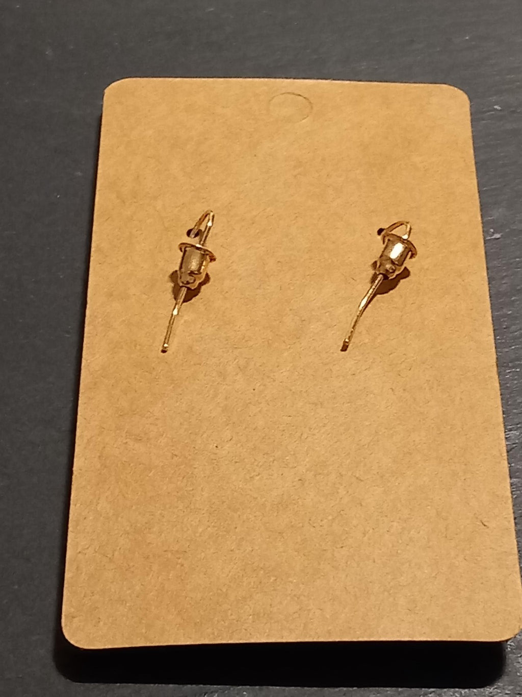 back of Christmas Bell earrings