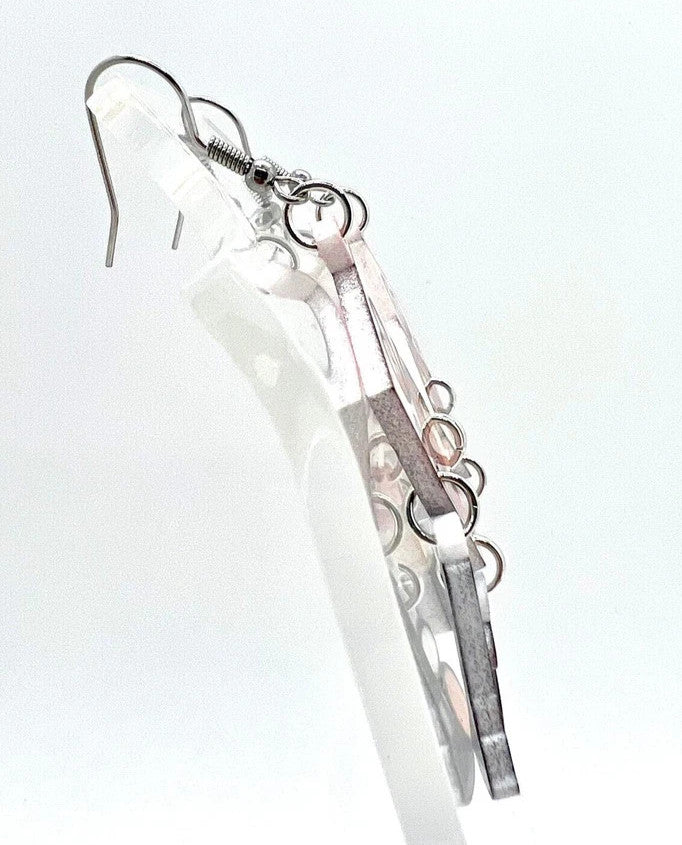Makeup Compact Earrings - Beauty Accessories Dangly Earrings for Women