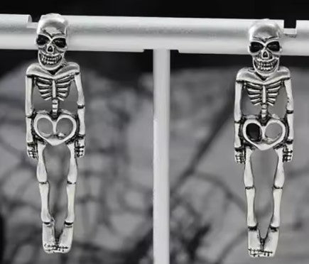 Geister-Ohrringe baumelnd – Handgemachtes Unikat-Geschenk | Halloween Ohrringe UK
