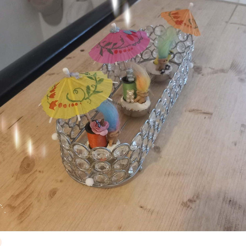 Table Sun Catcher with diorama glass Beads Brand New - Tadley crafts