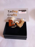 walking boot cufflinks