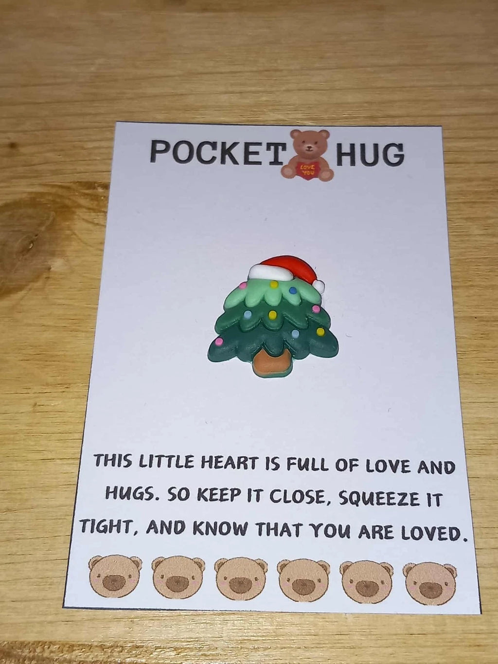 Christmas pocket hug Christmas Tree | Handmade Christmas pocket hug | Stocking Filler Gift
