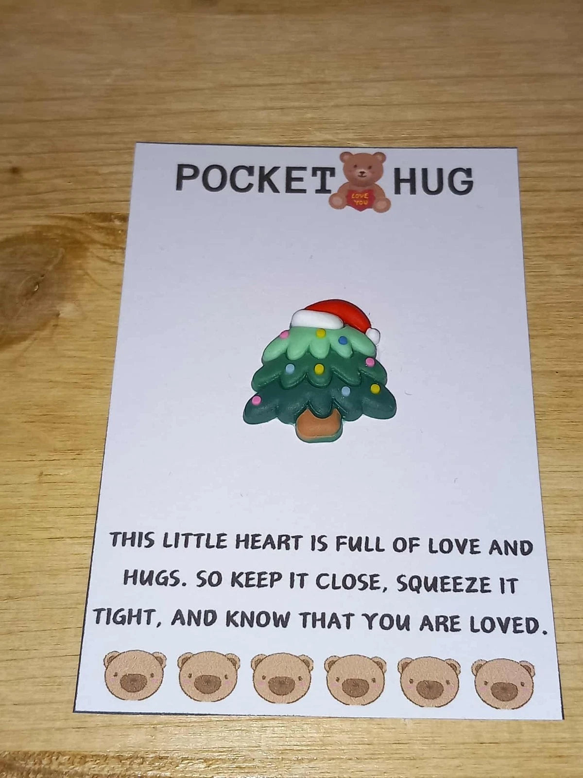 Christmas pocket hug Christmas Tree | Handmade Christmas pocket hug | Stocking Filler Gift